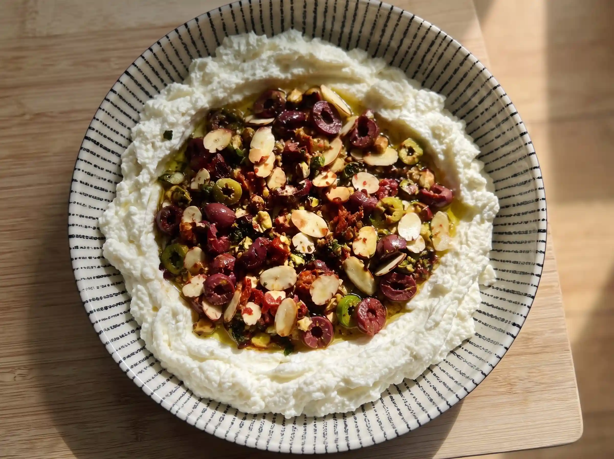 Top-down composition of a seasonal private chef plate